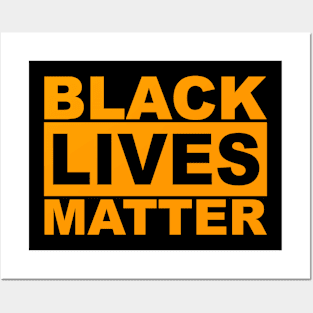 Black Lives Matter Logo (Orange) Posters and Art